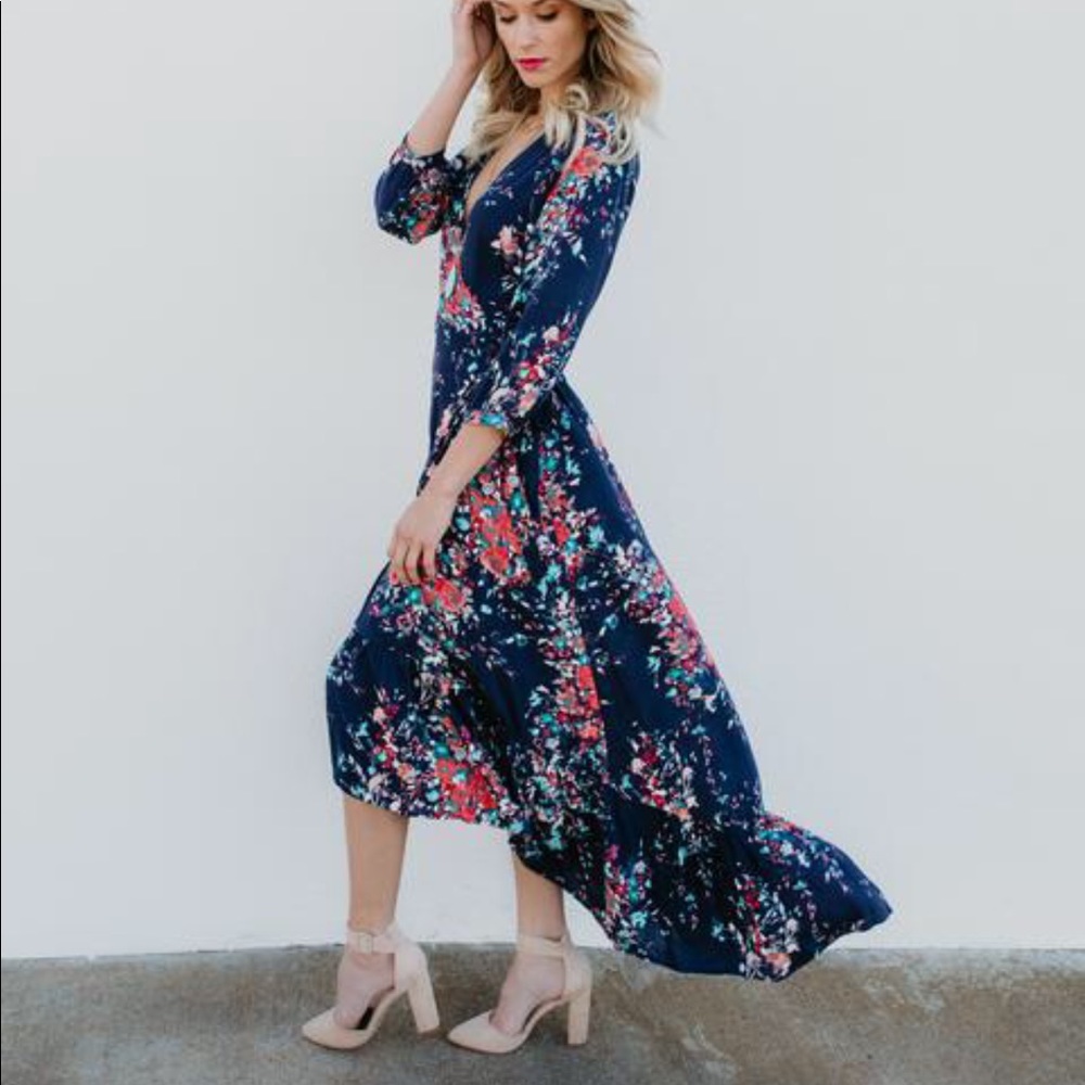 Floral High Low Maxi